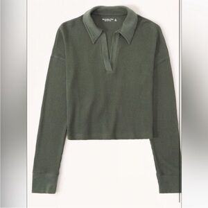 Abercrombie & Fitch Olive Long Sleeve Top